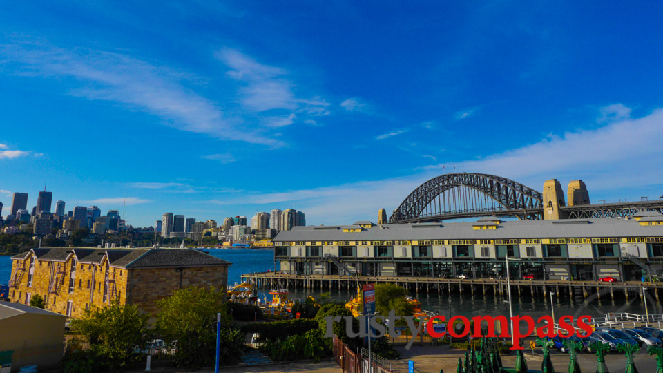 Walsh Bay, west of the Harbour Bridge